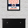 Limited Edition Auburn Tigers War Eagle Fight Song Poster - Officially Licensed Print Art - 13x19"