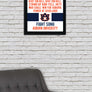 Limited Edition Auburn Tigers War Eagle Fight Song Poster - Officially Licensed Print Art - 13x19"