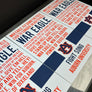 Limited Edition Auburn Tigers War Eagle Fight Song Poster - Officially Licensed Print Art - 13x19"