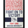 Limited Edition Gonzaga Bulldogs Fight Song Poster - Go, Gonzaga! Poster Art Print - 13x19"