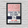 Limited Edition Gonzaga Bulldogs Fight Song Poster - Go, Gonzaga! Poster Art Print - 13x19"