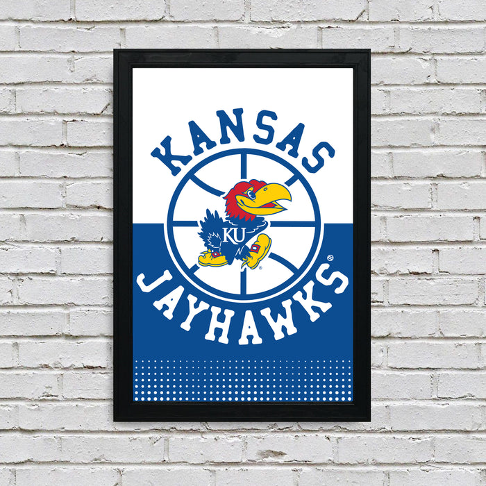 Limited Edition Kansas Jayhawks College Basketball Poster Art Print - 13x19"