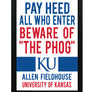 Limited Edition Kansas Jayhawks Beware of the Phog Poster Art Print - Gifts for Jayhawks Fans