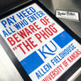 Limited Edition Kansas Jayhawks Beware of the Phog Poster Art Print - Gifts for Jayhawks Fans