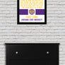 Limited Edition LSU Tigers Fight Song Poster - Glory of the Purple Gold Art Print 13x19"