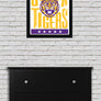 Limited Edition LSU Tigers Poster - Geaux Tigers Letterpress Art Print 13x19"