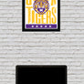 Limited Edition LSU Tigers Poster - Geaux Tigers Letterpress Art Print 13x19"