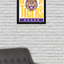 Limited Edition LSU Tigers Poster - Geaux Tigers Letterpress Art Print 13x19"