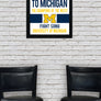 Limited Edition Michigan Wolverines Fight Song Poster - Hail to the Victors Print Art - 13x19"