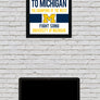 Limited Edition Michigan Wolverines Fight Song Poster - Hail to the Victors Print Art - 13x19"