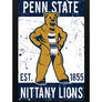 Limited Edition Penn State Mascot Poster - Vintage Nittany Lions Print Art - 13x19"