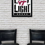 Limited Edition Virginia Tech Exit Light Letterpress Poster Art Print