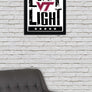 Limited Edition Virginia Tech Exit Light Letterpress Poster Art Print
