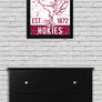 Limited Edition Virginia Tech Hokie Bird Vintage Poster Art Print