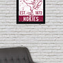 Limited Edition Virginia Tech Hokie Bird Vintage Poster Art Print