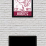 Limited Edition Virginia Tech Hokie Bird Vintage Poster Art Print