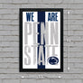 Limited Edition We Are Penn State Poster - Letterpress Print Art - 13x19"