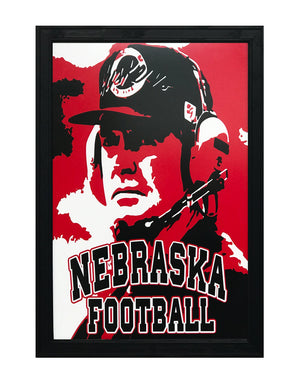 Limited Edition 1990's Tom Osborne Nebraska Cornhuskers Poster Art - 13x19"