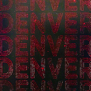 Limited Edition Denver Typography Poster Art - Red and Black Print - 13x19"