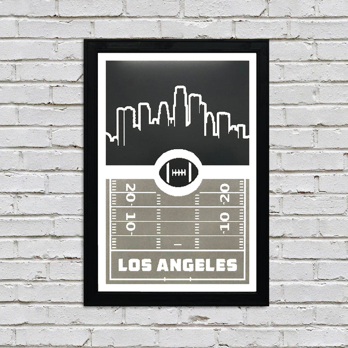 Limited Edition Los Angeles Raiders Poster - Retro Art Print 13x19"