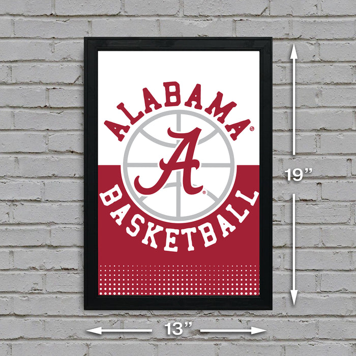 Limited Edition Alabama Crimson Tide Basketball Poster Art - 13x19"