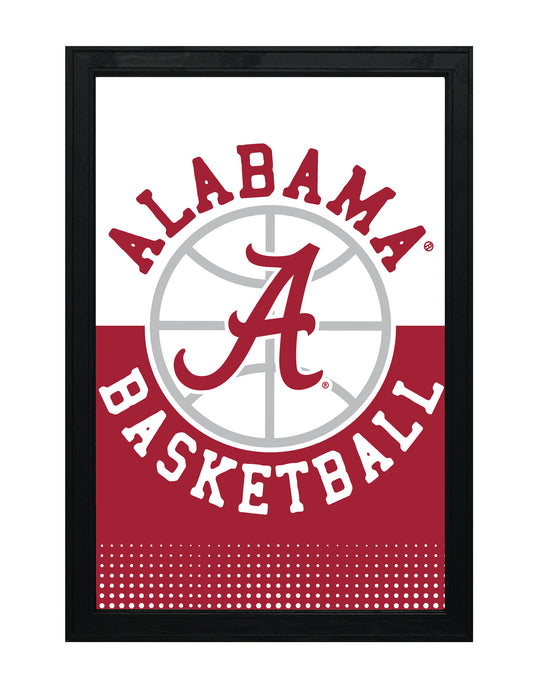 Limited Edition Alabama Crimson Tide Basketball Poster Art - 13x19"
