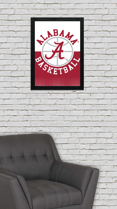 Limited Edition Alabama Crimson Tide Basketball Poster Art - 13x19"