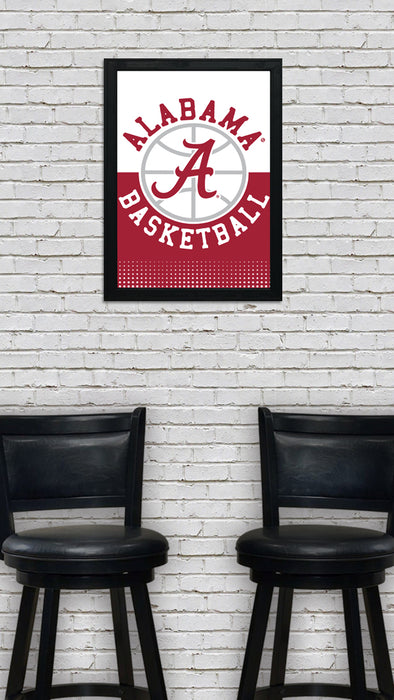 Limited Edition Alabama Crimson Tide Basketball Poster Art - 13x19"