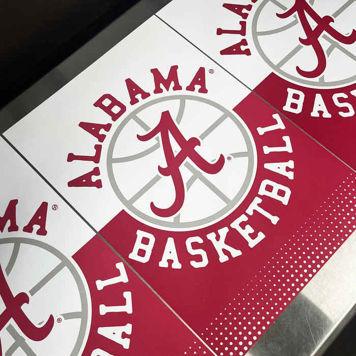 Limited Edition Alabama Crimson Tide Basketball Poster Art - 13x19"