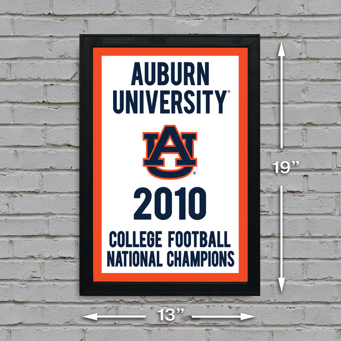 Limited Edition Auburn Tigers 2010 College Football National Championship Poster Art Print - 13x19"