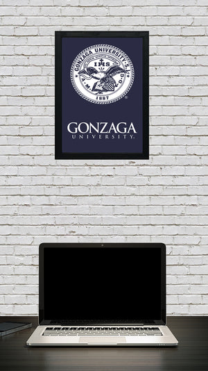 Limited Edition Gonzaga Bulldogs School Seal Poster - 13x19"
