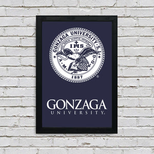 Limited Edition Gonzaga Bulldogs School Seal Poster - 13x19"