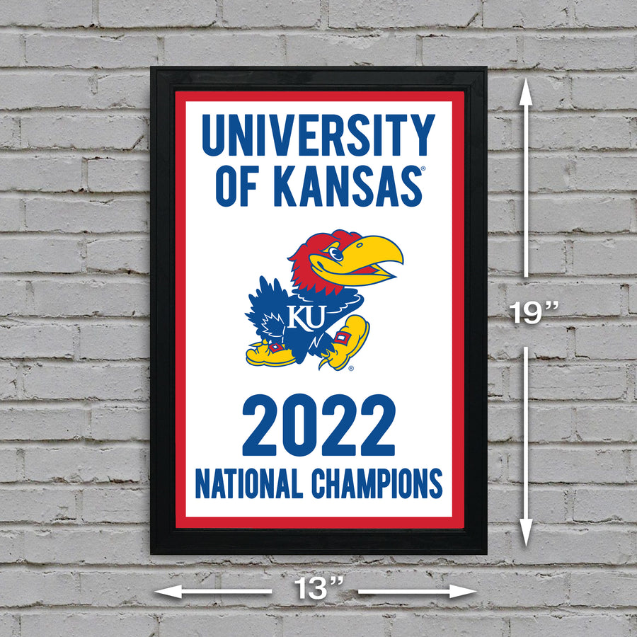 Limited Edition Kansas Jayhawks 2022 National Championship College Basketball Poster Art Print - Gifts for Jayhawks Fans