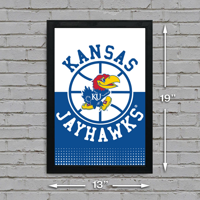 Limited Edition Kansas Jayhawks College Basketball Poster Art Print - 13x19"