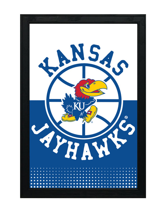 Limited Edition Kansas Jayhawks College Basketball Poster Art Print - 13x19"