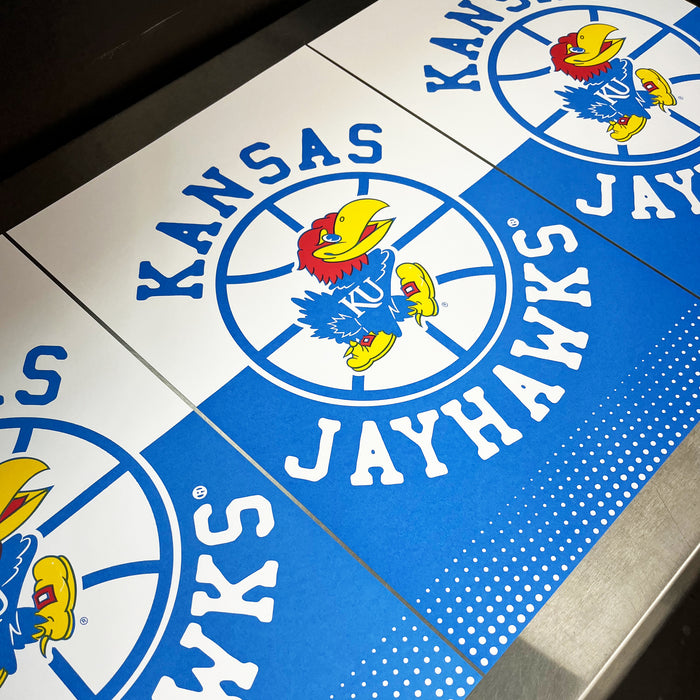 Limited Edition Kansas Jayhawks College Basketball Poster Art Print - 13x19"