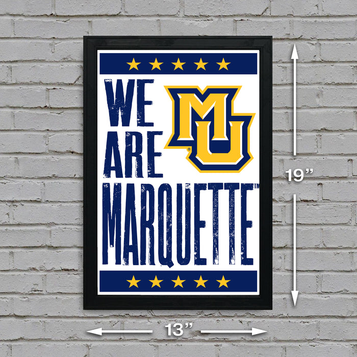 Limited Edition Marquette Golden Eagles Poster Art Print - Gifts for Marquette Fans - 13x19"