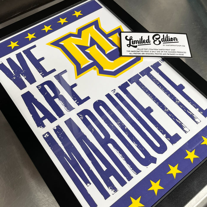 Limited Edition Marquette Golden Eagles Poster Art Print - Gifts for Marquette Fans - 13x19"