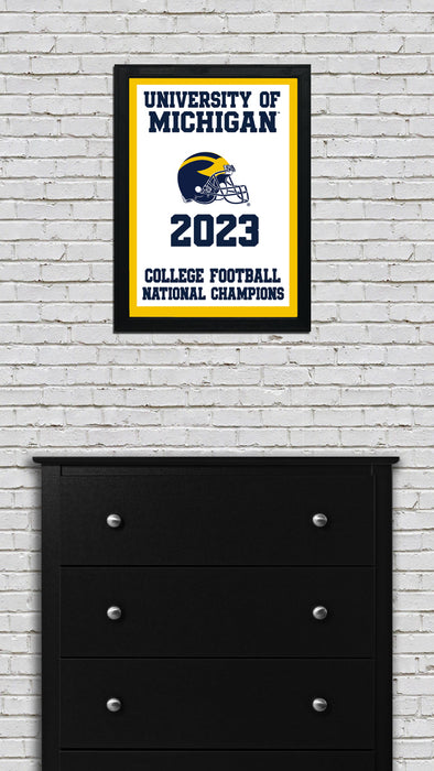Limited Edition 2023 College Football National Champions Michigan Wolverines Poster - Gifts for Michigan Fans - 13x19"
