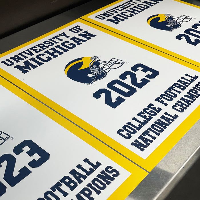Limited Edition 2023 College Football National Champions Michigan Wolverines Poster - Gifts for Michigan Fans - 13x19"