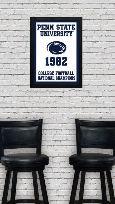 Limited Edition 1982 Penn State College Football National Championship Poster - Nittany Lions Print Art - 13x19"