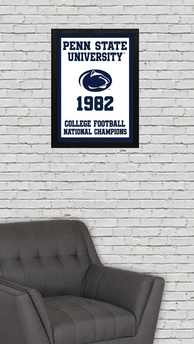 Limited Edition 1982 Penn State College Football National Championship Poster - Nittany Lions Print Art - 13x19"