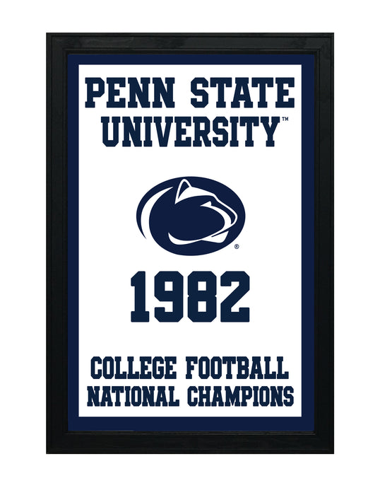 Limited Edition 1982 Penn State College Football National Championship Poster - Nittany Lions Print Art - 13x19"