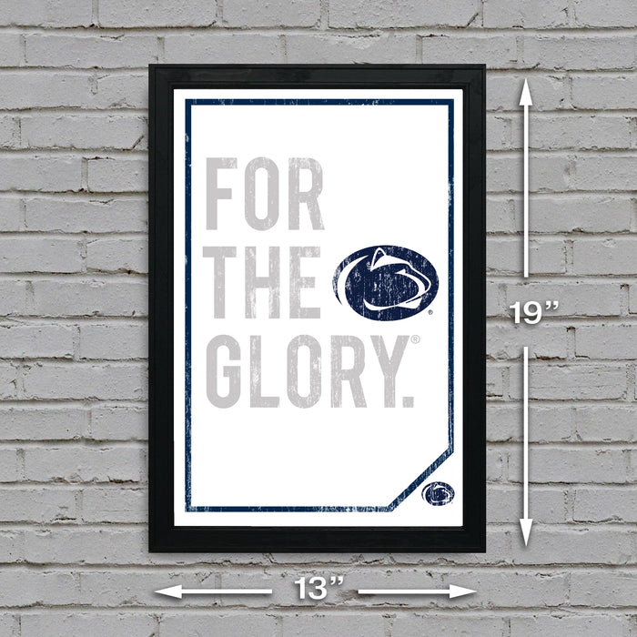 Limited Edition Penn State For The Glory Poster - Nittany Lions Print Art - 13x19"