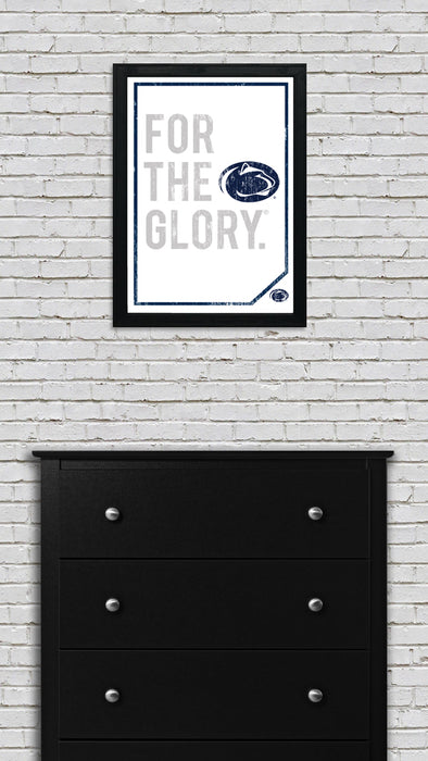 Limited Edition Penn State For The Glory Poster - Nittany Lions Print Art - 13x19"
