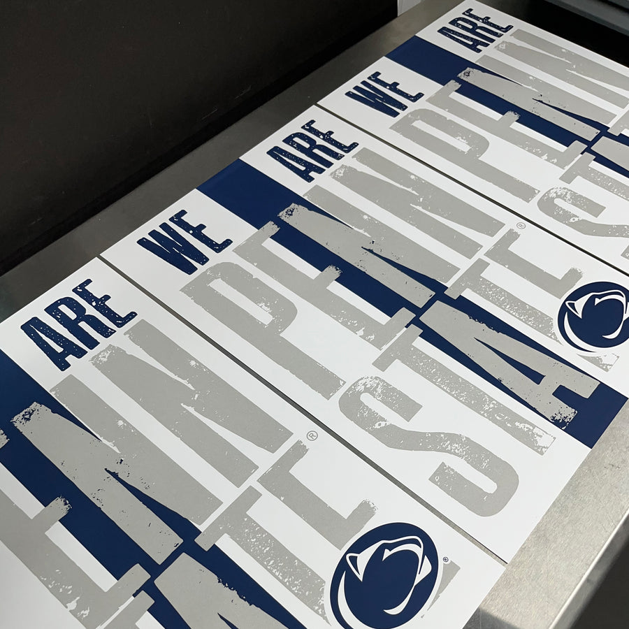 Limited Edition We Are Penn State Poster - Letterpress Print Art - 13x19"