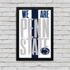 Limited Edition We Are Penn State Poster - Letterpress Print Art - 13x19"