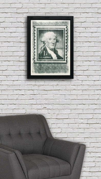 Limited Edition George Washington Poster - Postage Stamp Art - 13x19"