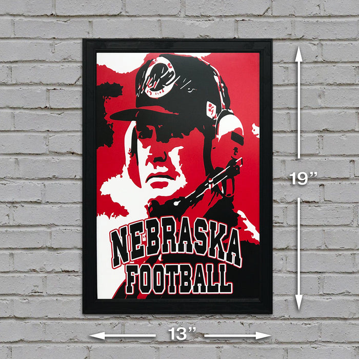Limited Edition 1990's Tom Osborne Nebraska Cornhuskers Poster Art - 13x19"