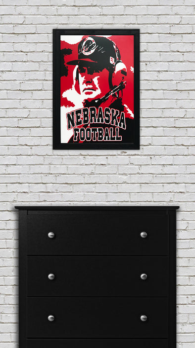 Limited Edition 1990's Tom Osborne Nebraska Cornhuskers Poster Art - 13x19"
